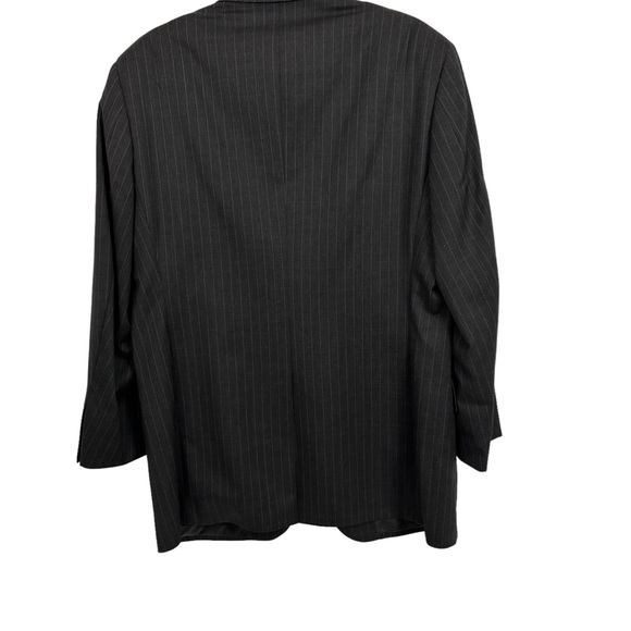 Brooks Brothers 1818 Blazer Mens 40R Grey Pinstripe Wool Sport Coat Made In USA - Picture 2 of 10